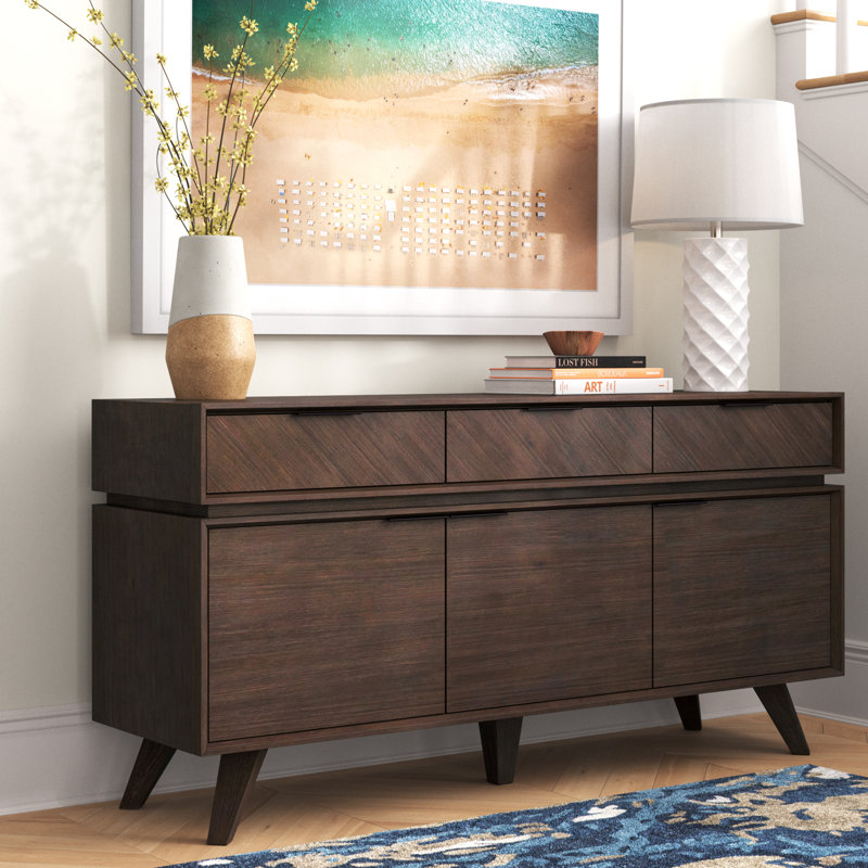 Mercury Row® Alasdair 65'' Wide 3 Drawer Sideboard Wayfair